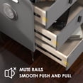 thumbnail image 3 of Nightstand with Charging Station,Smart Nightstand with Fingerprint Lock,Bedroom Side Table with Speakers and Smart Sensor LED Lights,Modern Solid Wood Bedside Table,Tempered Glass Panel, 3 of 18