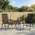 thumbnail image 2 of Outsunny 3 Pieces Patio Bistro Set, Outdoor Folding Chairs & Table Set, 2 of 10