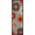 thumbnail image 3 of Unique Loom Outdoor Modern Collection Area Rug - Chicago (2' x 6' 1" Runner Brown/Orange), 3 of 7
