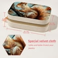 thumbnail image 5 of Squirrel Portable Velvet Organizer Box with Removable Compartment - Earring Holder, Necklace Holder, and Travel Organizer - Gift, 5 of 7