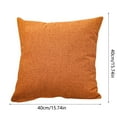 thumbnail image 3 of 16x16 Inch Solid Color Throw Pillow Covers Square Decorative Polyester Cushion Cases for Sofa Couch Bed Chair Living Room Bedroom Farmhouse Rustic Home Decor, 3 of 4