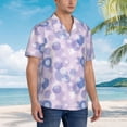 thumbnail image 2 of Lsque Winter With Snowflakes pattern Hawaiian Shirt for Men, Unisex Summer Beach Casual Short Sleeve Button Down Shirts-X-Large, 2 of 9