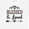 thumbnail image 4 of Inktastic Blessed and Loved Baby Girl Girls Baby Bodysuit, 4 of 5