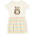 thumbnail image 3 of Inktastic Cute Owl Girls Toddler Dress, 3 of 5