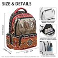 thumbnail image 5 of FUIALDOLG Breathable Bookbag for Back to School Elementary School, 600D Polyester Multi Pocket Kids School Backpack, Horse, 5 of 9