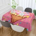 thumbnail image 5 of Ice Cream Rectangle Tablecloth Waterproof Polyester Table Clothative Stain Resistant & Wrinkle Resistant Washable Table Cover for Dining Table/Party/Camping 60x120 Inch Decor Gift, 5 of 7