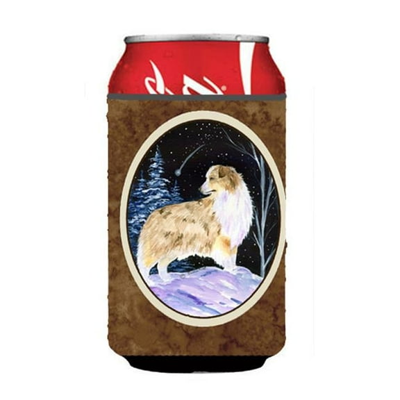 Starry Night Australian Shepherd Can Or bottle sleeve Hugger - 12 oz.