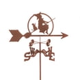 thumbnail image 1 of EZ Vane EZ1809-PT Witch on a Broom Weathervane with Post Mount, 1 of 1