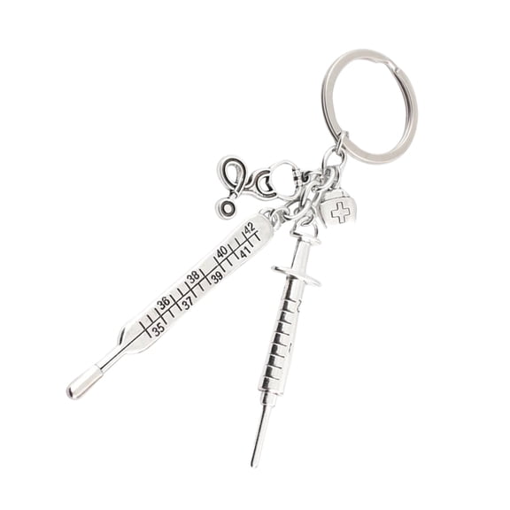 Raindrops keyrings Keychain Silver 1Pack Decoration for Gift Occasion