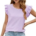 thumbnail image 1 of LSLJS Fashion Women Sleeveless Garment Comfortable Breathable Round-Neck Blouses Tops, Womens Tank Tops, 1 of 8