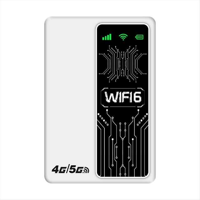 Enrutador LTE 4G/5G, Enrutador WiFi6 de 300 Mbps, Módem WiFi Portátil 4G, Extensor de Señal de Punto de Acceso con Tarjeta SIM 5G, Edición Asiática.