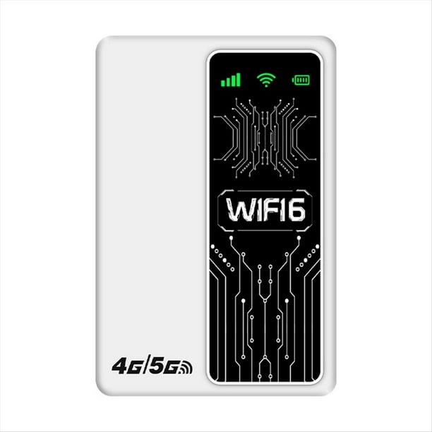 Enrutador LTE 4G/5G, Enrutador WiFi6 de 300 Mbps, Módem WiFi Portátil 4G, Extensor de Señal de Punto de Acceso con Tarjeta SIM 5G, Edición Euroasiática.