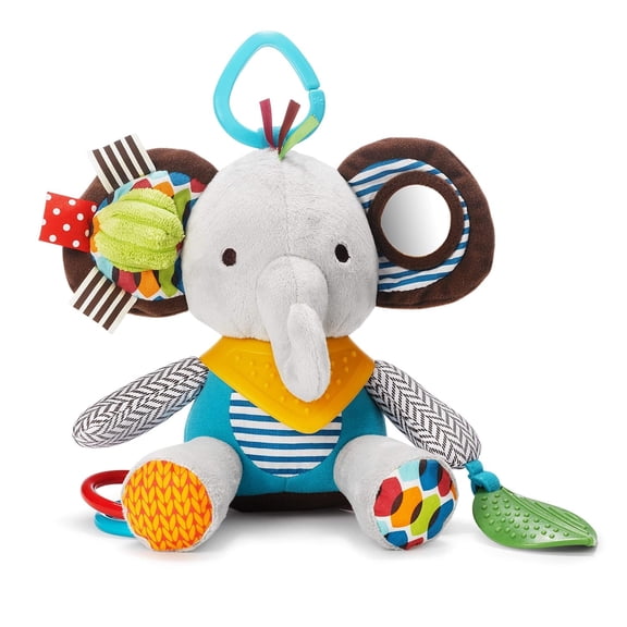 CYFW Bandana Buddies Baby Activity and Teething Toy with Multi-Sensory Rattle and Textures,Elephant,Fun Baby Toys