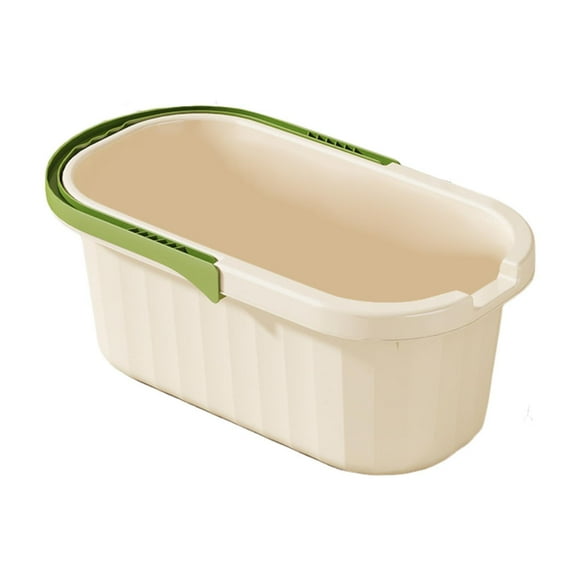 Cubo de limpieza versátil a prueba de salpicaduras, recipiente para arena y agua, cubo, contenedor de almacenamiento para coche pequeño verde