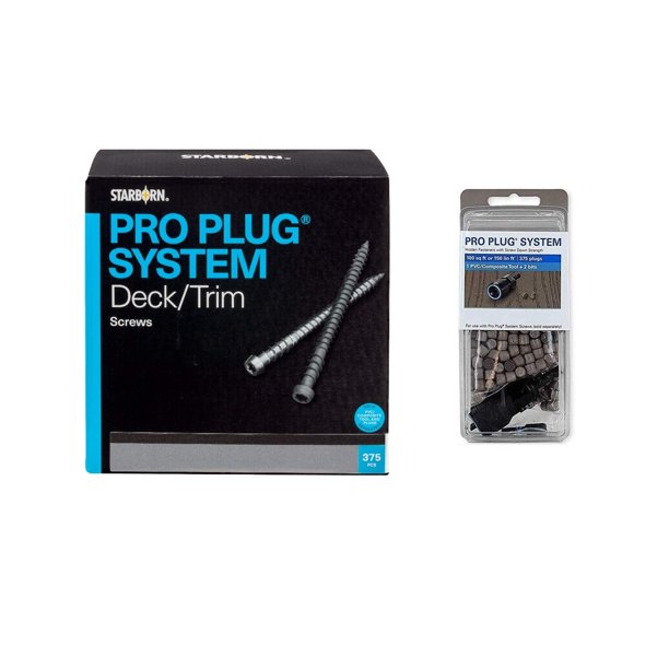 Pro Plug System for Trex Transcend Tree House Decking, Combo Kit, 375