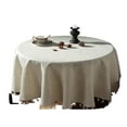 thumbnail image 4 of Tablecloth Rectangle Fabric Washable Cloth Tablecloth Farmhouse Burlap Table Cover for Kitchen Dinning Outdoor Parties Birthday Decoration, 4 of 4