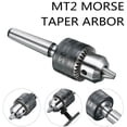 thumbnail image 1 of Mini Metal Lathe Tail Stock Drill Chuck Tools With MT2 Morse Taper Arbor, 1 of 11