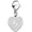 intial G, variant on Initial Letter A-Z Alphabet Heart Charms for Jewelry Bracelet Keychain Necklace Initial Stainless steel Clasp Clip on Charm[x6280]