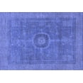 thumbnail image 1 of Ahgly Company Indoor Rectangle Abstract Blue Modern Area Rugs, 2' x 5', 1 of 4