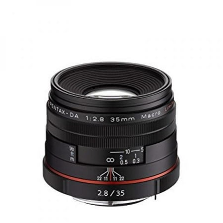 - Pentax K-Mount HD DA 35mm f/2.8 Macro 35-35mm Fixed Lens for Pentax KAF Cameras (Limited Black)