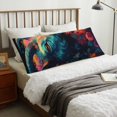 thumbnail image 6 of Naloa Colorful Flower Goat Super Soft 20x60 Body Pillow Case,Long Side Hidden Zipper（PILLOWS ARE NOT INCLUDED）, 6 of 6