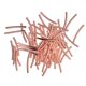 thumbnail image 2 of 50 cuentas espaciadoras de tubo para abalorios, cuentas de metal, perlas para rastas, decoración para el cabello Oro rosa, 2 of 9