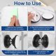 thumbnail image 4 of Uxcell 1.9" Soporte Magnético para Puerta, Topes Magnéticos de Silicona Suave para Montaje en Pared y Suelo, 4 of 6