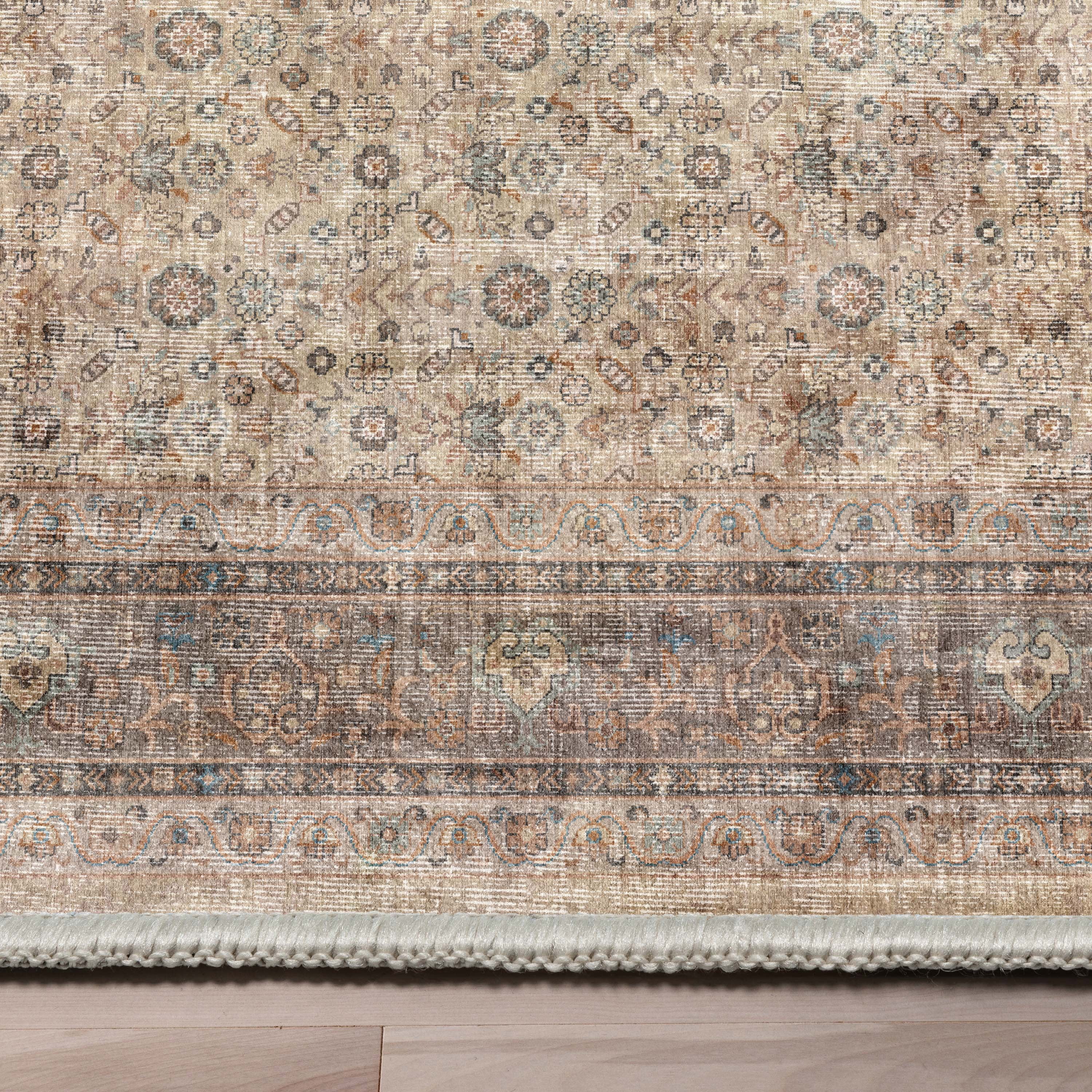 Well Woven Asha Lilith Vintage Oriental Beige Brown 7'7" x 9'10" Area Rug