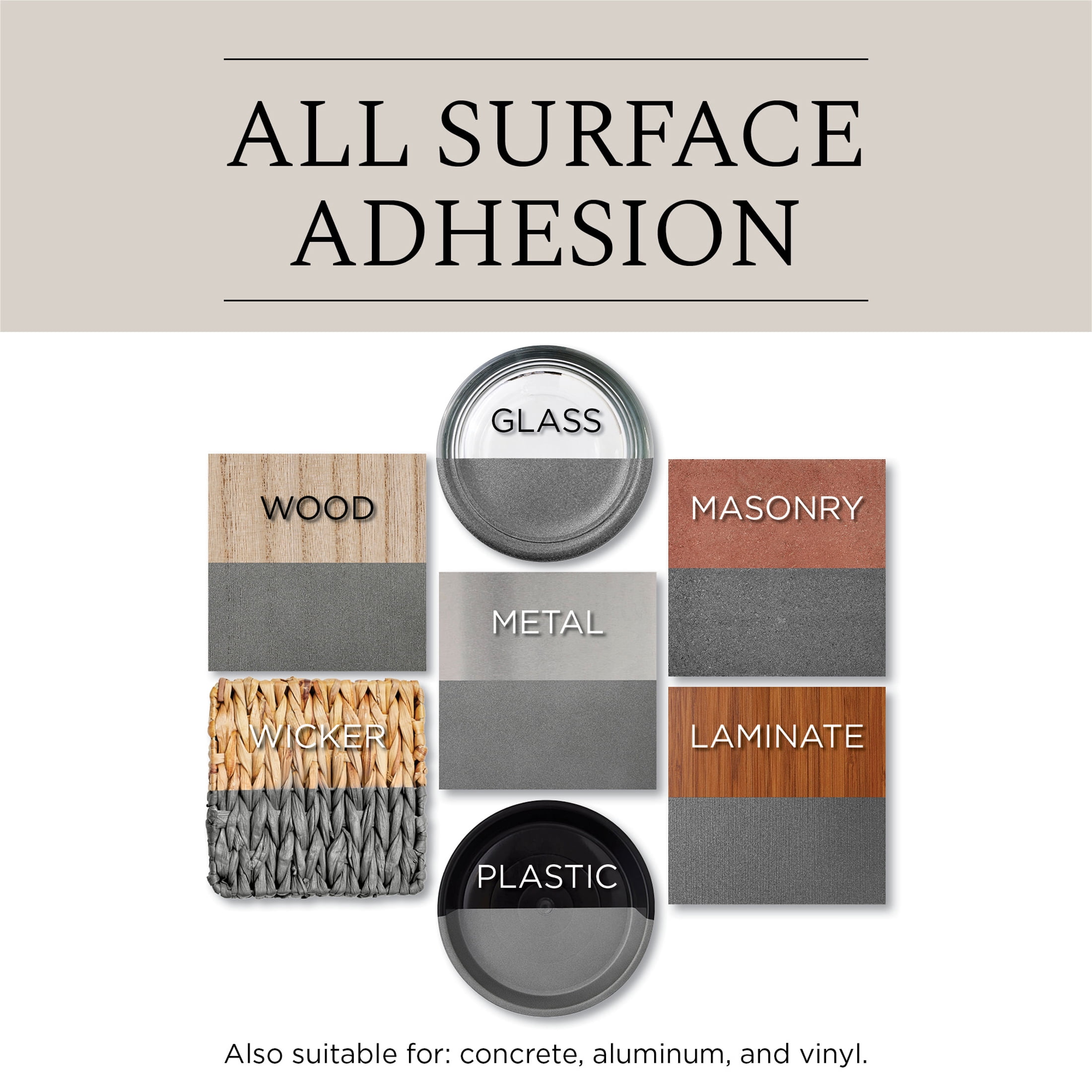 6 Pack, Antique Nickel, Rust-Oleum Universal All Surface Interior/Exterior Flat Metallic Spray Paint-271474, 11 oz