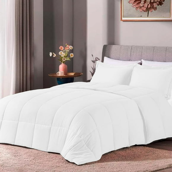 Edredón Acolchado Bluelander, King Size, Blanco