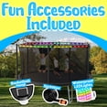 thumbnail image 6 of YORIN Trampolines Outdoor with Sprinkler and Lights, 1500LBS 16FT Trampoline for Kids and Adults, Backyard Heavy Duty Trampoline with Enclosure Net, Basketball Hoop, Ladder, Birthday Gift, 6 of 8