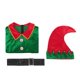 thumbnail image 3 of Disfraz de Papá Noel navideño de lujo para adultos, disfraz de duende navideño, traje de fiesta Macot con sombrero, atuendo de carnaval de Halloween para niñas, 3 of 5