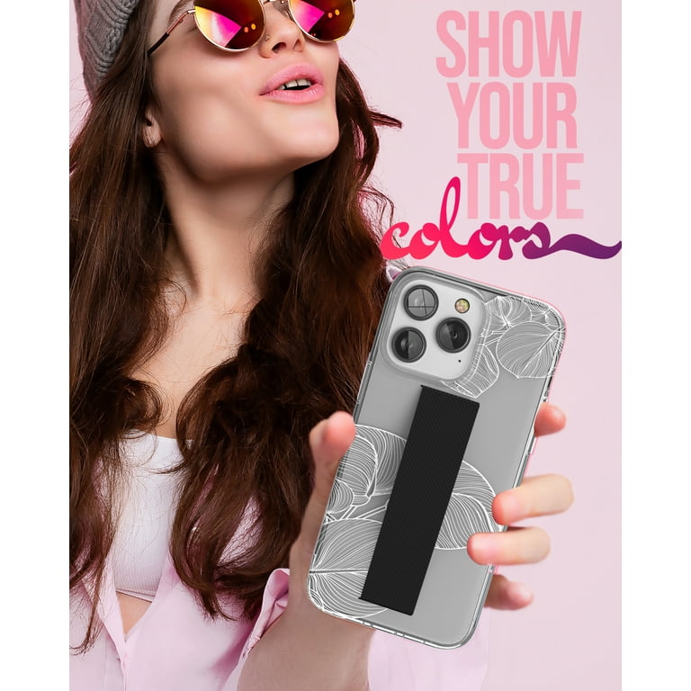 Encased Finger Grip Case Designed for iPhone 14 PRO Case with Hand