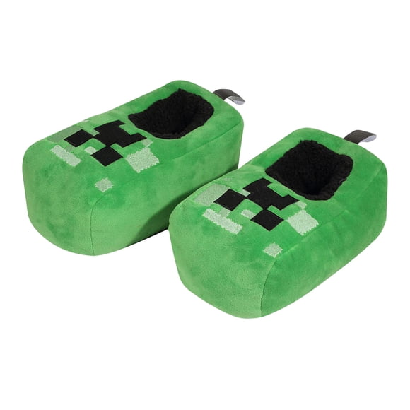Minecraft Adult Creeper Slippers