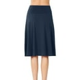 thumbnail image 5 of Womens High Waist Fold Over A-Line Flared Midi Swing Skirt, 5 of 8