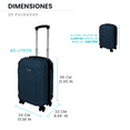 thumbnail image 2 of Maleta Linium Chica 20 Pulgadas Rigida Ruedas 360 Candado, Azul, 2 of 10