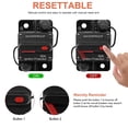 thumbnail image 3 of Erayco Disjoncteur 50 Amp avec Réinitialisation Manuelle pour Voiture, Marine, Traîne, Moteurs, Bateau, VTT, Protection d'Alimentation Manuelle pour Audio, 3 of 5