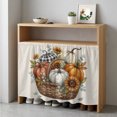 thumbnail image 6 of Fall Cabinet Curtains for Kitchen 35"W x 35"L, Farmhouse Autumn Harvest Pumpkin Sunflower Basket Linen Laundry Sink Cabinets Magic Tape Short Curtain Privacy Panel for Bathroom Vanity Cabinets, 6 of 9