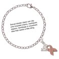 thumbnail image 2 of Delight Jewelry Silver-tone Pink Ribbon with Stitching - Silver-tone Clip on Charm with Mini Year 2025, 2 of 4
