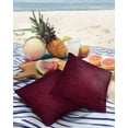 thumbnail image 3 of Pack of 2 Outdoor Pillow Covers, Qatar Football Cheers Texture Red Waterproof Square Throw Pillowcase Cushion Decorative Pillow Covers for Couch Patio Tent, 24x24 in, 3 of 6