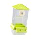 thumbnail image 4 of Accesorios de jaula de alimentación de jaulas de aves resistentes estacionamiento de alimentación de colgación automática transparente para pájaros Verde, 4 of 8