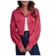 thumbnail image 2 of Pntutb Chaqueta de pana de color sólido a la moda para mujer, abrigo corto de manga larga con hombros caídos, liquidación Pntutb Pntutb-1566, 2 of 6