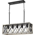 thumbnail image 1 of 5 Head ash Wood Grain Farmhouse Kitchen Island Lighting, 1 of 10