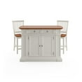 thumbnail image 3 of Homestyles Americana Wood Kitchen Island Set in Off White, 3 of 5