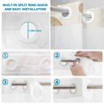 thumbnail image 3 of No Hook Shower Curtain with Built-in Rings - Happy Easter Washable Waterproof Fabric Bathroom Curtains for Hotel,Rentals, Stall 54 X 78 Inch , Bow Bunny Brown Polka Dots, 3 of 9