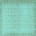 thumbnail image 1 of Ahgly Company Indoor Square Oriental Light Blue Traditional Area Rugs, 8' Square, 1 of 4