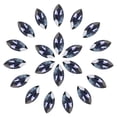 thumbnail image 1 of Uxcell 36 Pcs Horse Eye Shape Rhinestones, 9 x 18 mm Point Back Rhinestone Beads for Jewelry Making Crafts Costume Crystal Embellishments, Dark Blue, 1 of 6