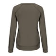 thumbnail image 5 of Fanxing ChristmasDeals Women Long Sleeves Casual Shirts Round Neck Blouse Cute Lightweight Sweatshirt Pullover Tops S,M,L,XL,XXL Christmas Gift Clearance 2025, 5 of 7