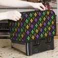 thumbnail image 7 of Balery Mardi Gras1 Pattern Oven Cover Kitchen Bread Machine Protector, 2 Slice Toaster Cover for Home, Anti Dust Fingerprint Coaster Cover, 7 of 7