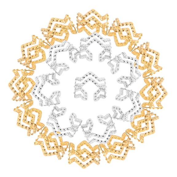 ELAYARD Hair Beads Dreadlocks Beads Iron Gold 100pcs